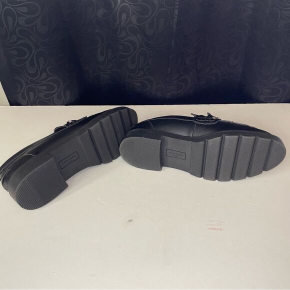 Anne Klein Chunky Lug Sole Loafer Black size 7 - Picture 7 of 10